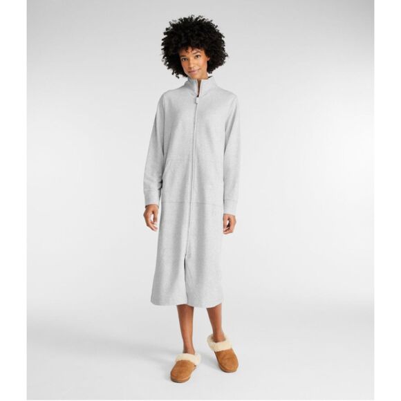 LL Bean Women's Ultrasoft Sweatshirt Robe - Picture 10 of 11